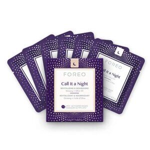 🌈4/$20 NIB FOREO Call it a Night UFO Sheet Masks Set Replenishing Box of 7